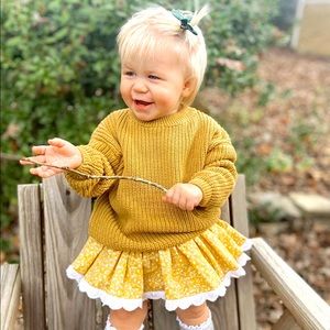 ALEX oversized UNISEX sweaters - MUSTARD